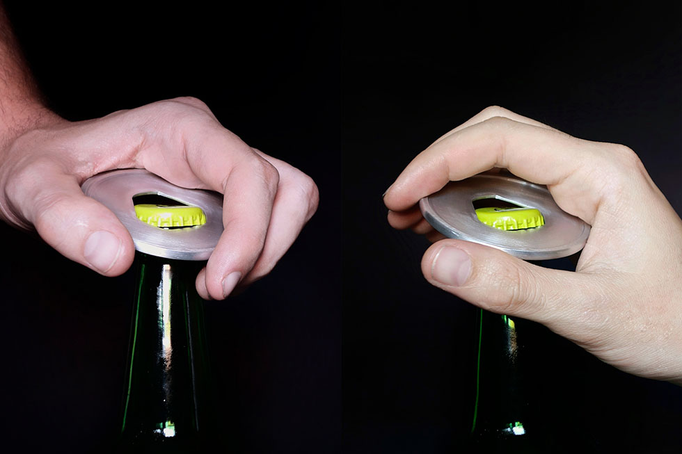 O bottle opener designed by Darko Nikolić