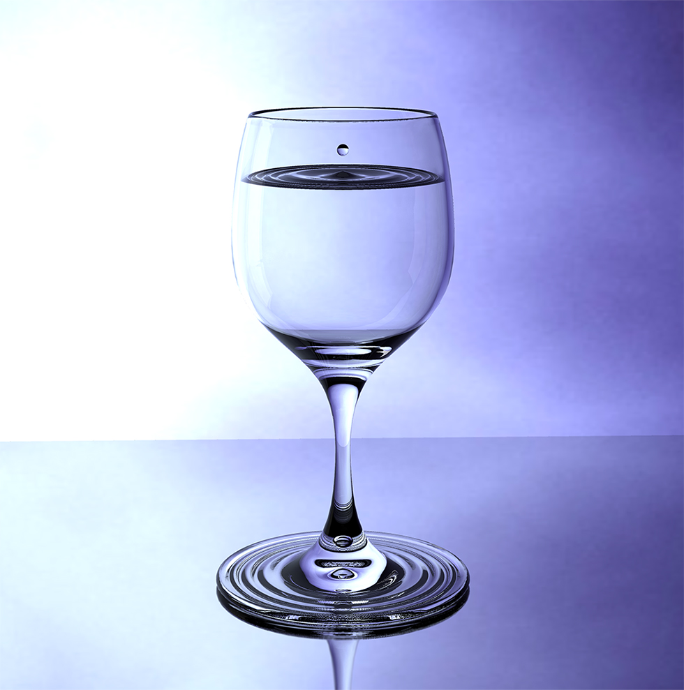 Y wine glass designed by Darko Nikolić